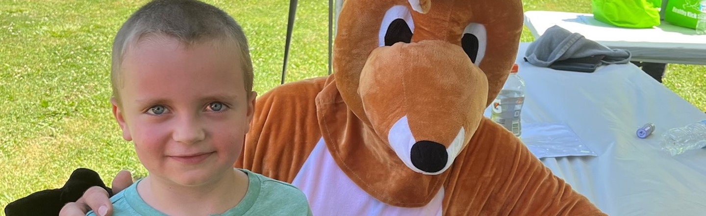 boy and kangaroo 